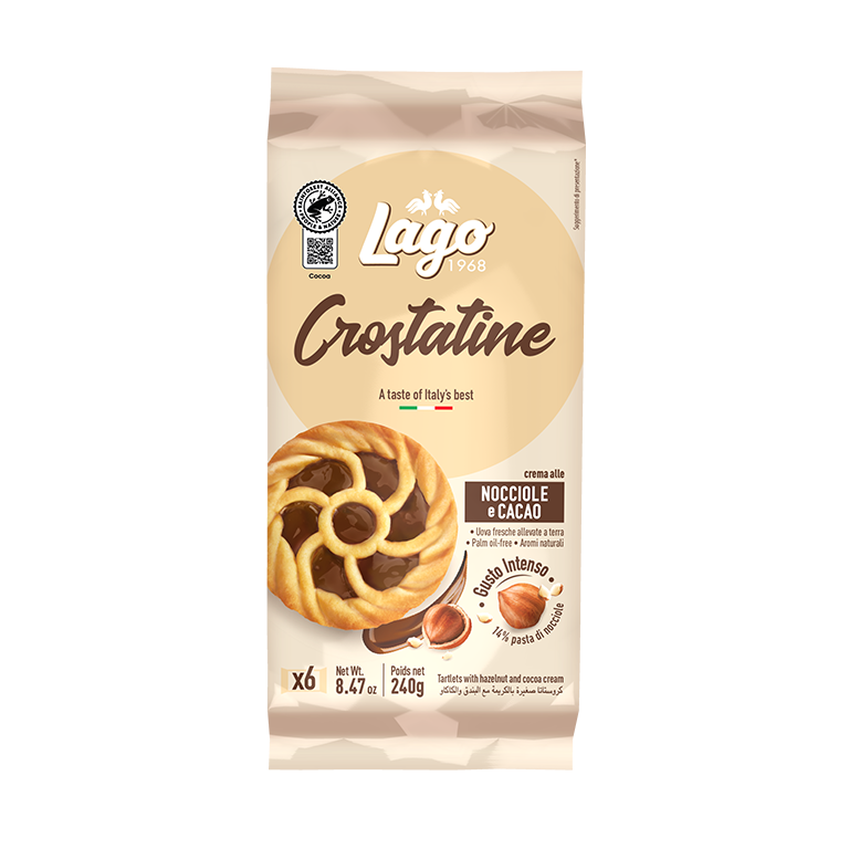 ELLEDI CROSTATINE COCOA X6 240 GR (20 in a box)