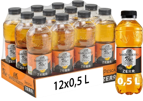 SAN BENEDETTO ZERO TEA PEACH PET 500 ML (12 in a box)