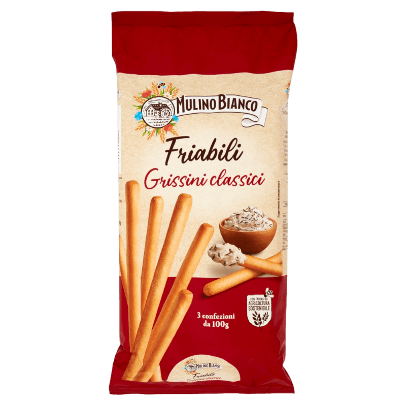 MULINO BIANCO BREADSTICKS CRUMBLY 300 GR (24 in a box)