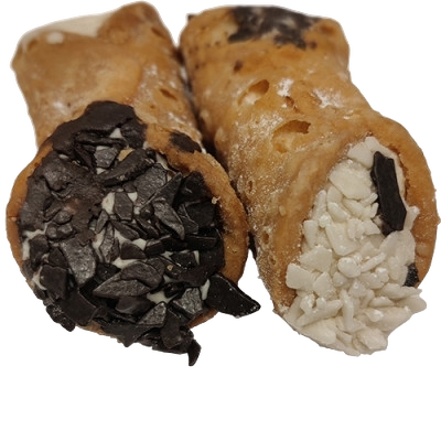 DESSERT CANNOLI SICILIANI MEDIUM FILLED IRISH CREAM TRAY 2 KG (1 in a box)