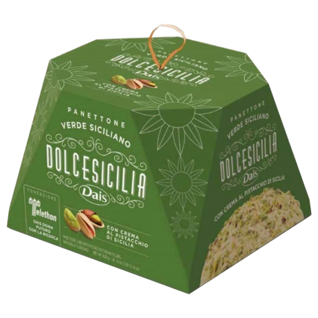 DAIS PANETTONE VERDE SICILIANO PISTACHIO CREAM 800 GR (12 in a box)