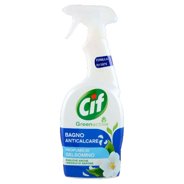 CIF GREENACTIVE DEGREASER ANTI-LIMESCALE BATH BAGNO ANTICALCAREE SPRAY 650 ML (12 in a box)