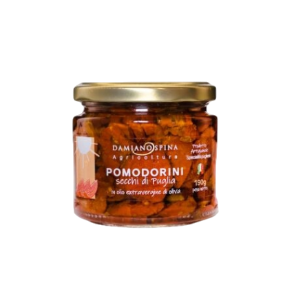 SPINA AGRICOLTURA TOMATOES SUNDRIED IN OIL 190 GR (12 in a box)