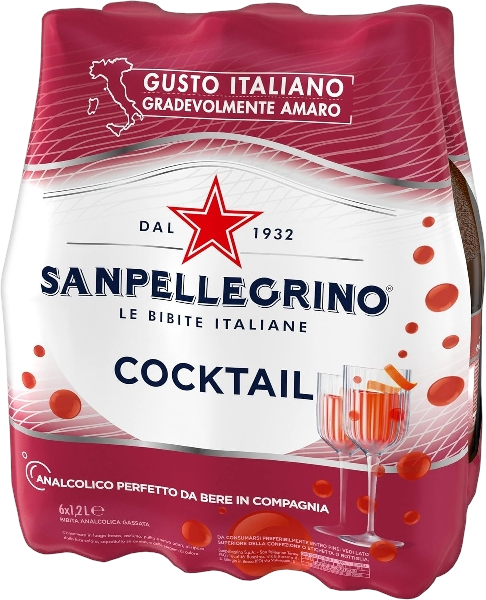 SAN PELLEGRINO COCKTAIL NON-ALCOHOLIC PET 1.25 LT (6 in a box)