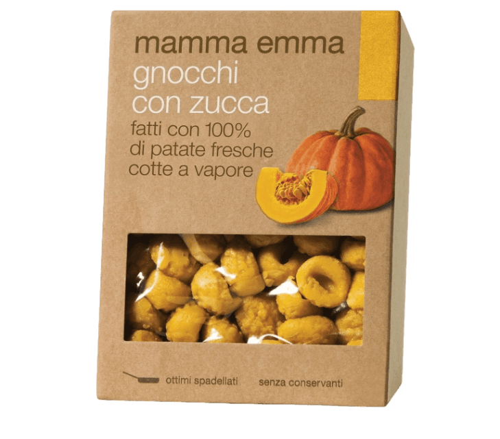 MAMMA EMMA FRESH PASTA GNOCCHI WITH PUMPKIN 400 GR (6 in a box)