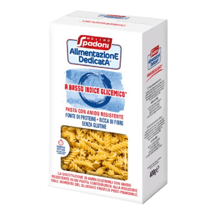 SPADONI PASTA DI SEMOLA A BASSO INDICE GLICEMICO FUSILLI 400 GR (6 in a box)