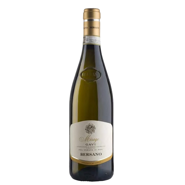 VINI ITALIA WHITE WINE BERSANO MIRAGE GAVI DOCG, GAVI, ITALY 75 CL (6 IN A BOX)