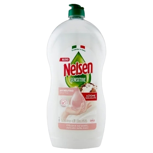NELSEN DISH DETERGENT SENSITIVE BURRO DI KARITE' 850 ML (12 in a box)