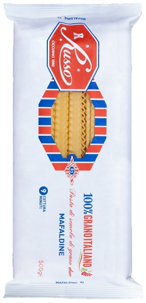 RUSSO SPECIAL SIZE PASTA DI SEMOLA MAFALDINE 500 GR (20 in a box)