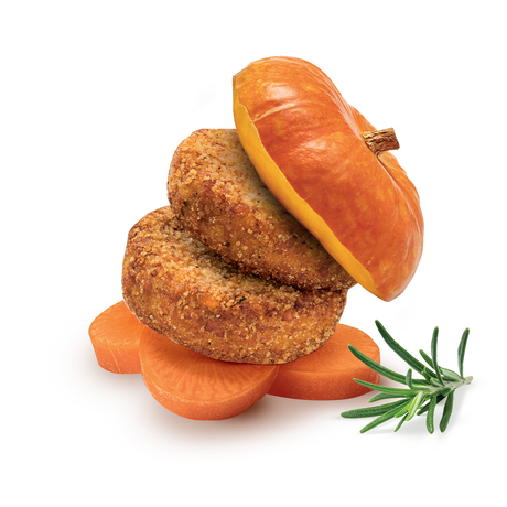 KIO ENE VEGETABLES MINI BURGER PUMPKIN AND CARROTS 200 GR (6 in a box)