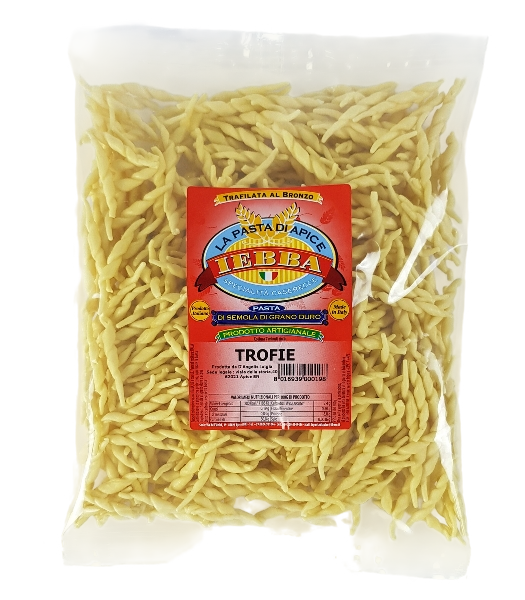 IEBBA FRESH PASTA TROFIE 500 GR (12 in a box)