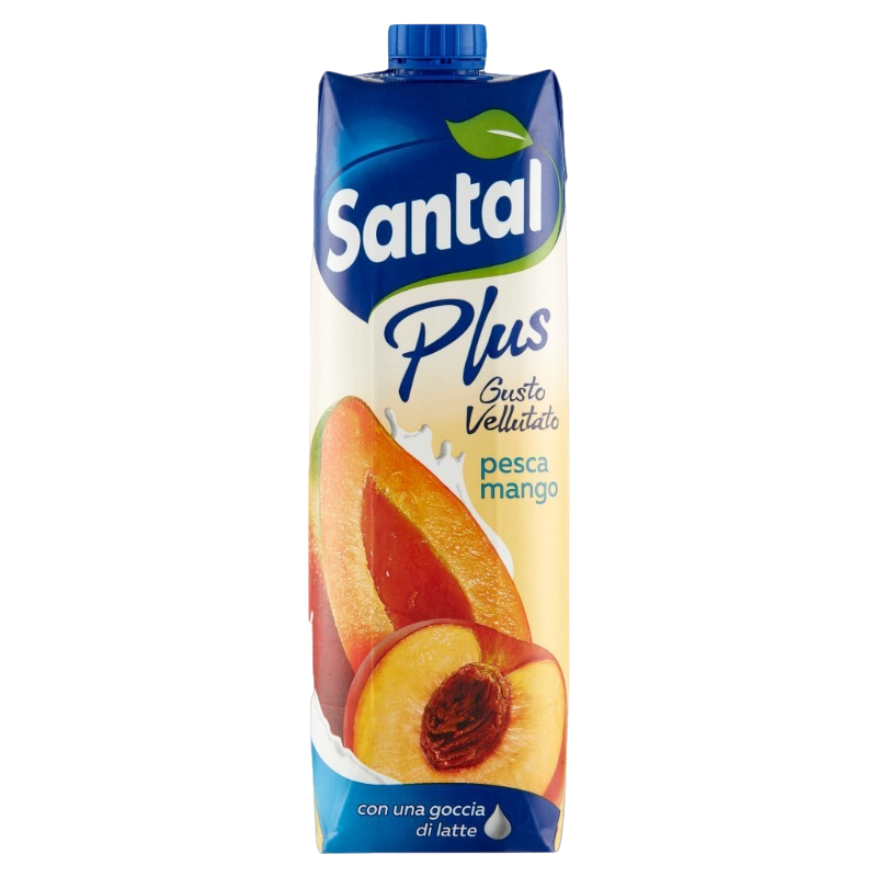 SANTAL PLUS FRUIT JUICE PEACH MANGO BRICK 1 LT (12 IN A BOX)