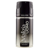 MALIZIA DEO PARFUM MAN SILVER SPRAY 150 ML (12 in a box)