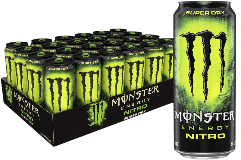 MONSTER ENERGY NITRO SUPER DRY CANS 500 ML (24 in a box )