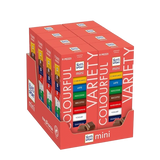 RITTER SPORT CHOCOLATE BAR MINI COLOURFUL VARIETY X9 150 GR (8 in a box)