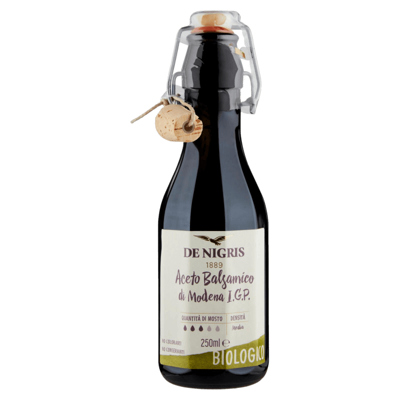 DE NIGRIS ORGANIC BALSAMIC VINEGAR OF MODENA GPI 250 ML (6 in a box)