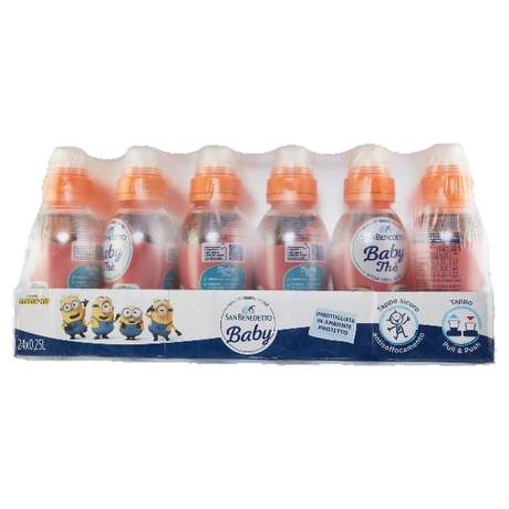 SAN BENEDETTO BABY TEA DETEINATED PEACH PET 250 ML (24 in a box)