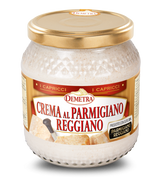 DEMETRA PASTA SAUCE / PIZZA SAUCE CHEESE CREAM PARMIGIANO REGGIANO JAR 550 GR (6 in a box)