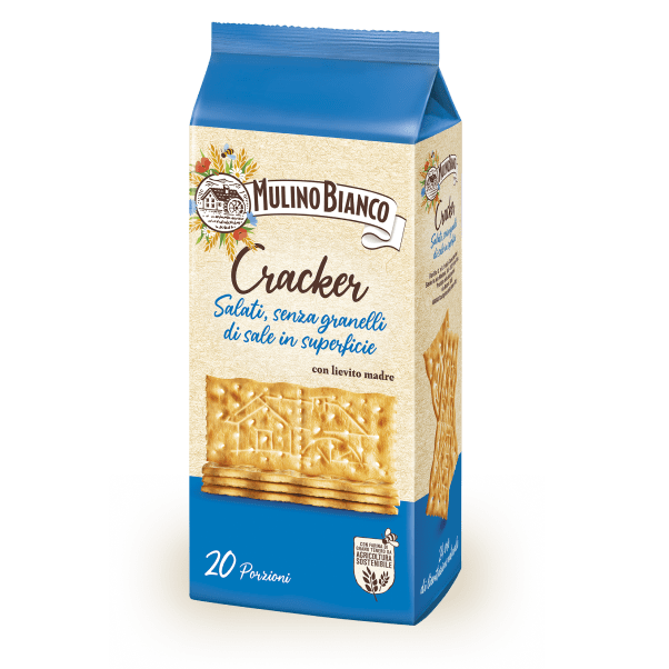 MULINO BIANCO CRACKERS SFOGLIA DI GRANO BLUE LOW SALT X20 500 GR (9 in a box)
