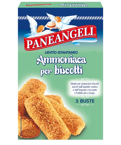 PANEANGELI YEAST AMMONIACA FOR BISCUITS X3 27 GR (12 in a box)