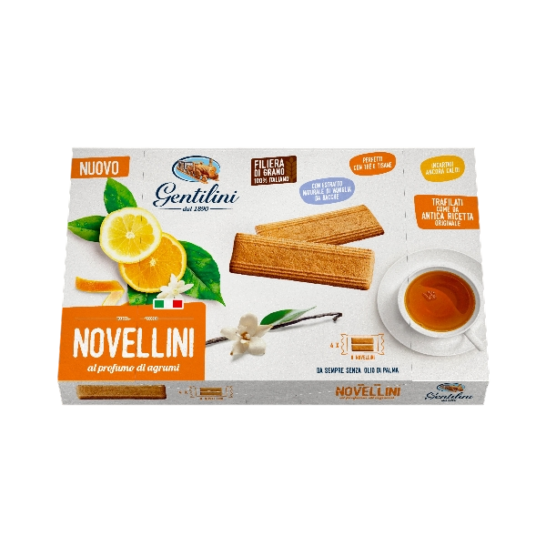 GENTILINI BISCOTTI NOVELLINI AGRUMI 240 GR (12 in a box)