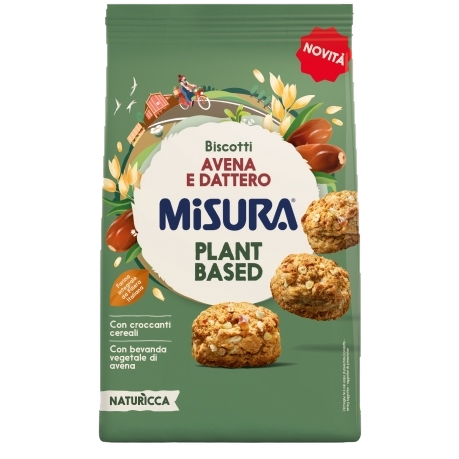 MISURA PLANT BASED BISCOTTI OATS AND DATES 260 GR (8 in a box)