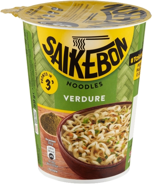 SAIKEBON ORIGINALS INSTANT NOODLES VEGETABLES CUP 60 GR (8 in a box)