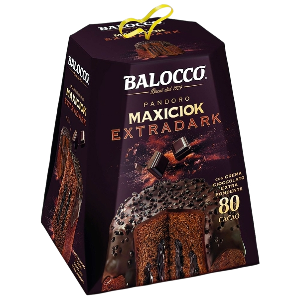 BALOCCO PANDORO MAXICIOK EXTRADARK 80% COCOA 800 GR (12 in a box)