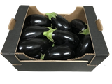 FRESH VEGETABLES AUBERGINE BLACK X12 PCS £5.31 AL KG (APPROX 4.3 KG) - ONLY LONDON AREA