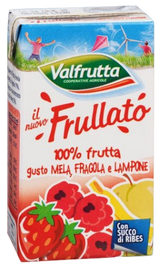 VALFRUTTA FRULLATO FRUIT JUICE FRUIT MIX BRICK 125 ML X3 (8 in a box)