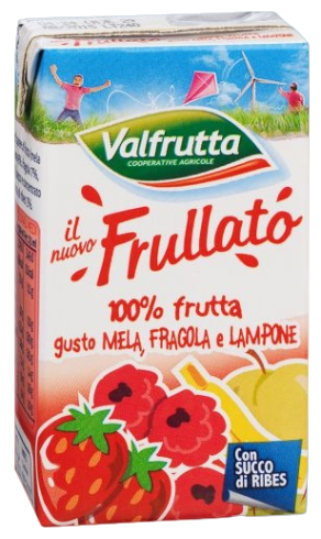 VALFRUTTA FRULLATO FRUIT JUICE FRUIT MIX BRICK 125 ML X3 (8 in a box)
