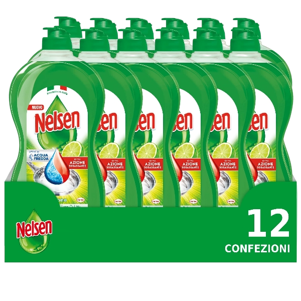NELSEN DISH DETERGENT LEMON 900 ML (12 in a box)
