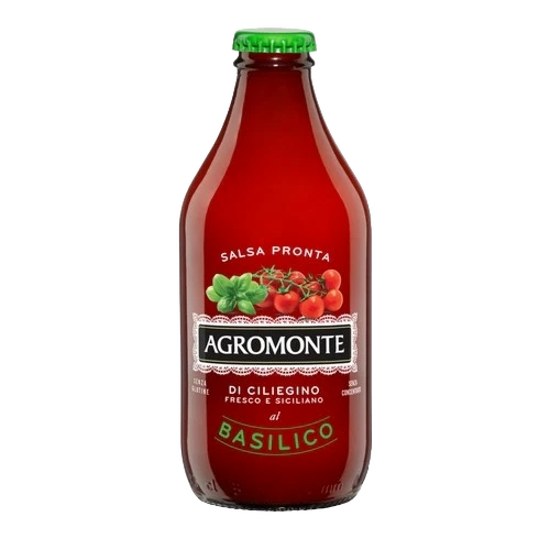 AGROMONTE PASTA SAUCE CHERRY TOMATOES AND BASIL 330 GR (12 in a box)
