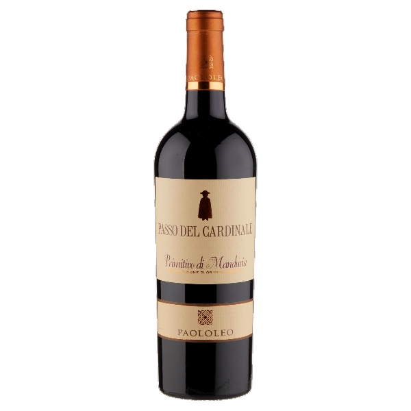 VINI ITALIA RED WINE PAOLOLEO PASSO DEL CARDINALE PRIMITIVO DI MANDURIA DOC, APULIA, ITALY 75 CL (6 IN A BOX)