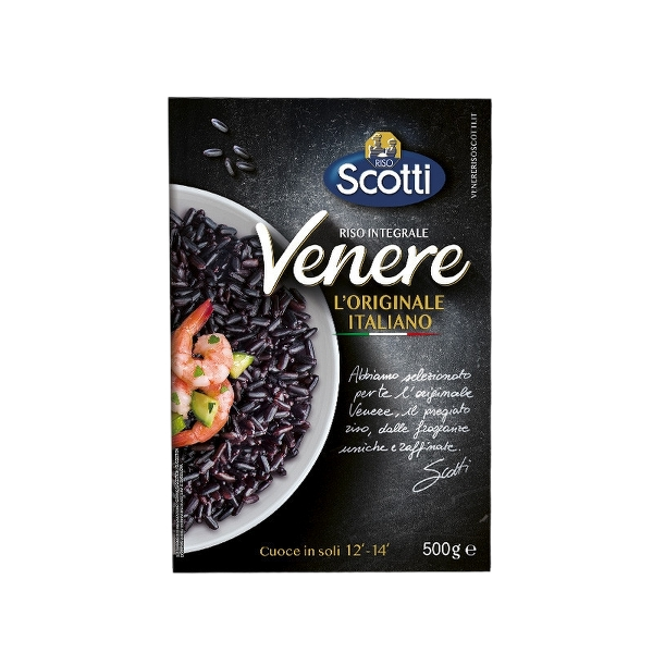 SCOTTI RICE WHOLEMEAL VENERE 500 GR (12 in a box)