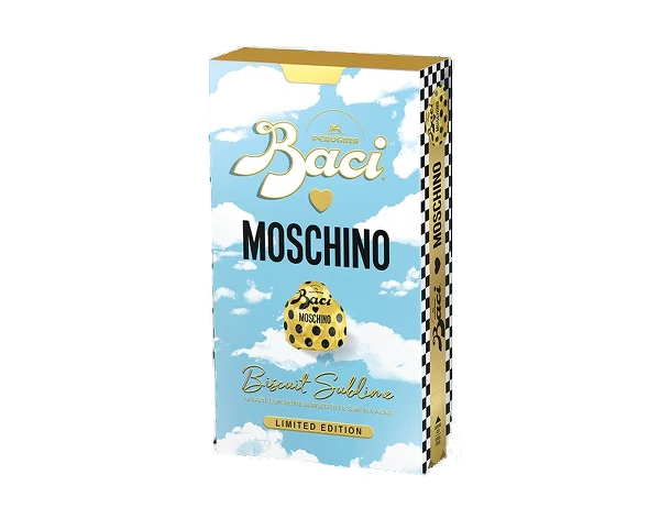PERUGINA BACI BIJOU BISCUIT SUBLIME MOSCHINO 150 GR (10 in a box) LIMITED EDITON