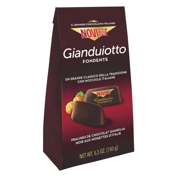 NOVI PRALINES GIANDUIOTTO DARK 150 GR (10 in a box)