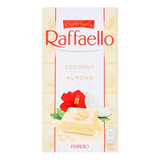 FERRERO CONFETTERIA RAFFAELLO CHOCOLATE BAR WHITE COCONUT & ALMOND 90 GR (8 in a box)