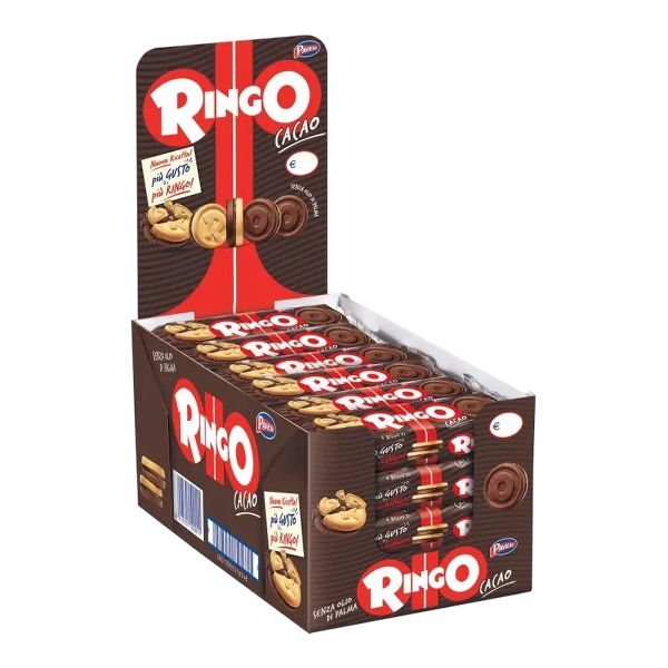 PAVESI RINGO EXPO BISCOTTI COCOA X24 55 GR (1 in a box)