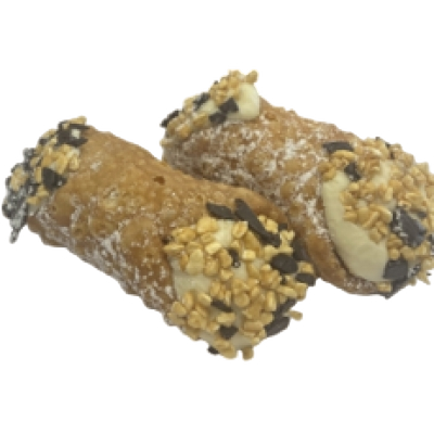DESSERT CANNOLI SICILIANI MEDIUM FILLED RICOTTA CREAM TRAY 2 KG (1 in a box)
