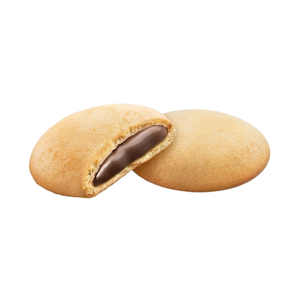 DIVELLA BISCOTTI OTTIMINI CUOR DI NOCCIOLA STUFFED WITH HAZELNUT CREAM 300 GR (12 in a box)