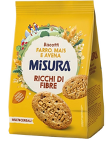 MISURA MULTICEREALI BISCOTTI WHOLEMEAL CORN OAT SPELT 330 GR (10 in a box)