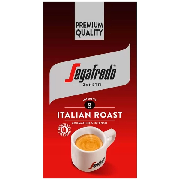 SEGAFREDO ZANETTI COFFEE BEANS ITALIAN ROAST AROMATICO INTENSO