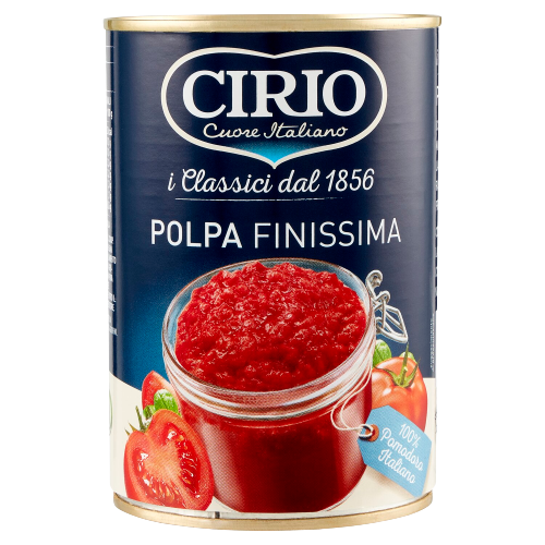 CIRIO POLPA FINISSIMA DI POMODORI TIN 400 GR X2 (12 in a box)