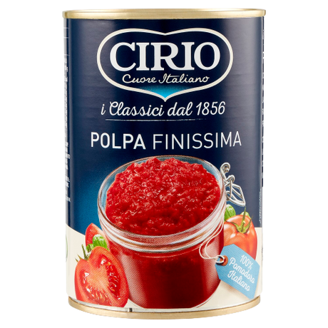 CIRIO POLPA FINISSIMA DI POMODORI TIN 400 GR X2 (12 in a box)