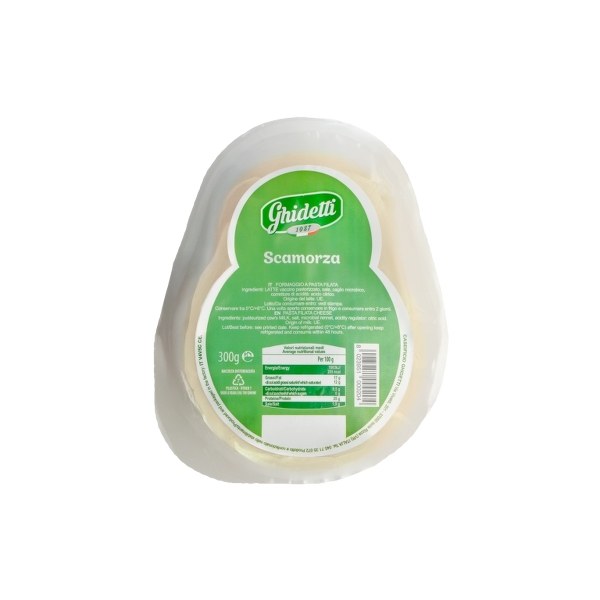 GHIDETTI CHEESE SCAMORZA SWEET VACUUM APPROX. 300 GR (1 in a box)