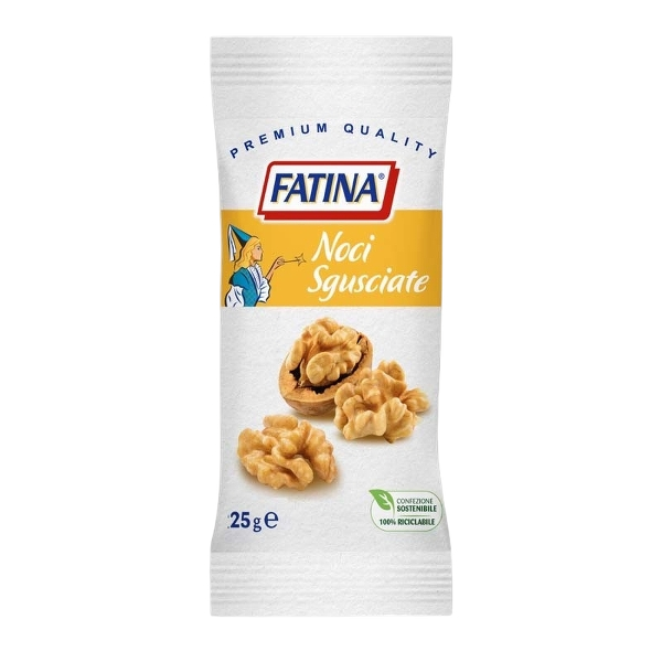 FATINA DRIED FRUITS SNACK PREMIUM QUALITY WELLNUTS SHELLED MONOPACK 25 GR (26 in a box)