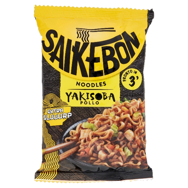 SAIKEBON YAKISOBA INSTANT NOODLES MEAT CHICKEN BAG 93 GR (10 in a box)