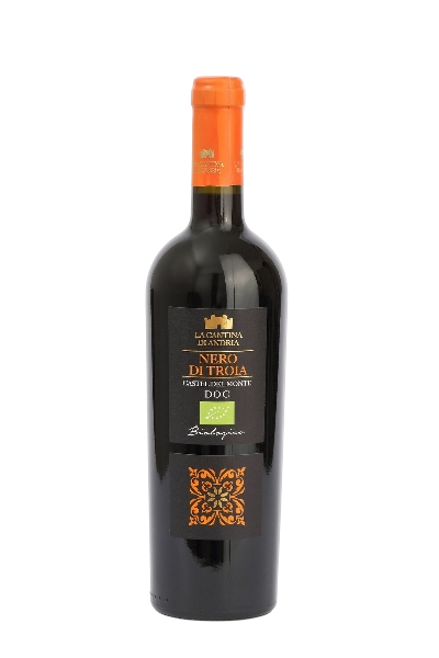 VINI ITALIA RED WINE ORGANIC CANTINE DI ANDRA NERO DI TROIA DOC , APULIA, ITALY 75 CL (6 IN A BOX)