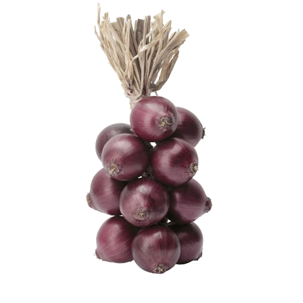 FRESH VEGETABLES ONION RED CANNARA STRING £3.68 AL KG (APPROX 6 KG) - ONLY LONDON AREA